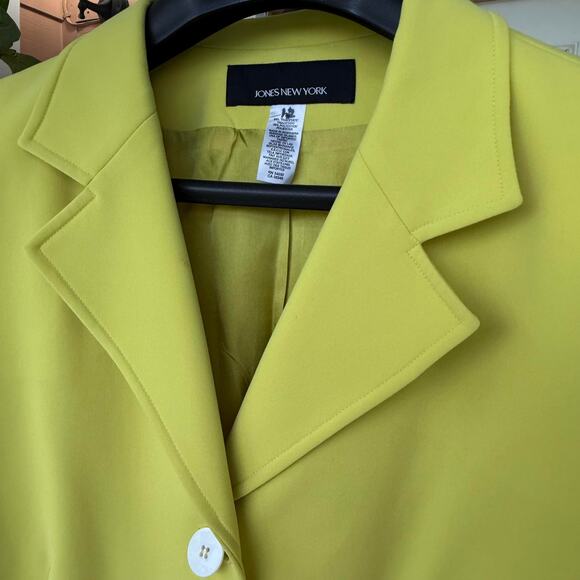 Vintage Jones New York Crisp Blazer - Size 12 L Large/M Medium - Picture 2 of 4